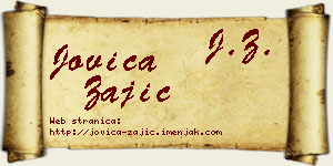 Jovica Zajić vizit kartica